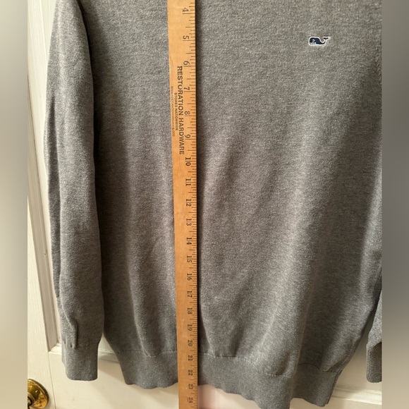 Vineyard Vines kids gray cotton crew neck sweater L (16-18) - Picture 6 of 6